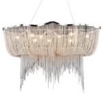 Chantilly Empire Iron Chandelier, 16" in polished chrome