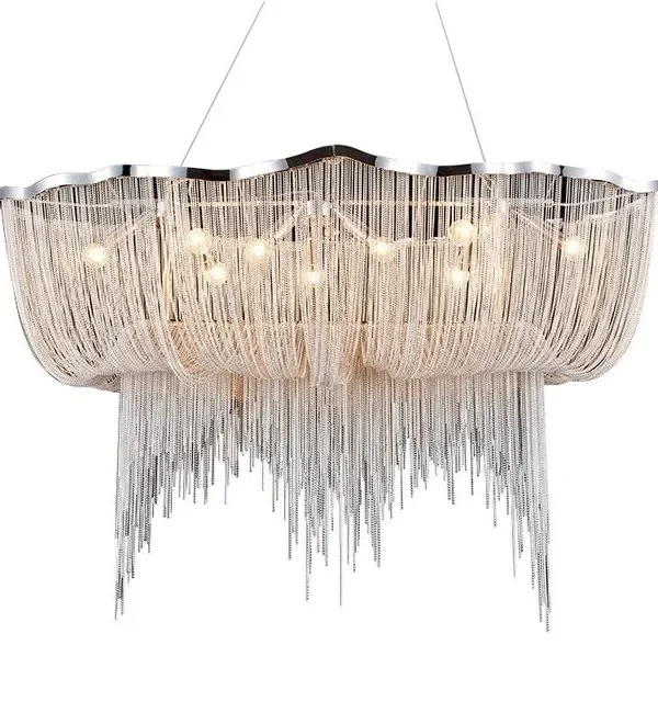 Chantilly Empire Iron Chandelier, 16" in polished chrome