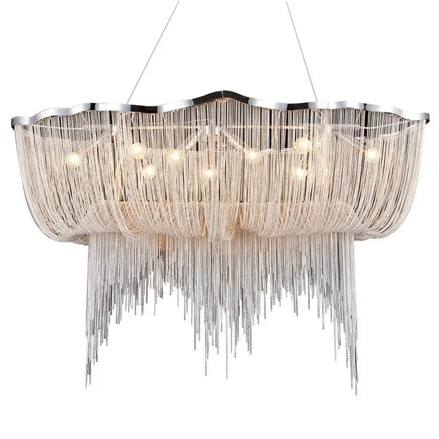 Chantilly Empire Iron Chandelier, 16" in polished chrome