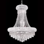 Château Empire Crystal 12-Light Chandelier III, 20" × 26" H in Gold in gold