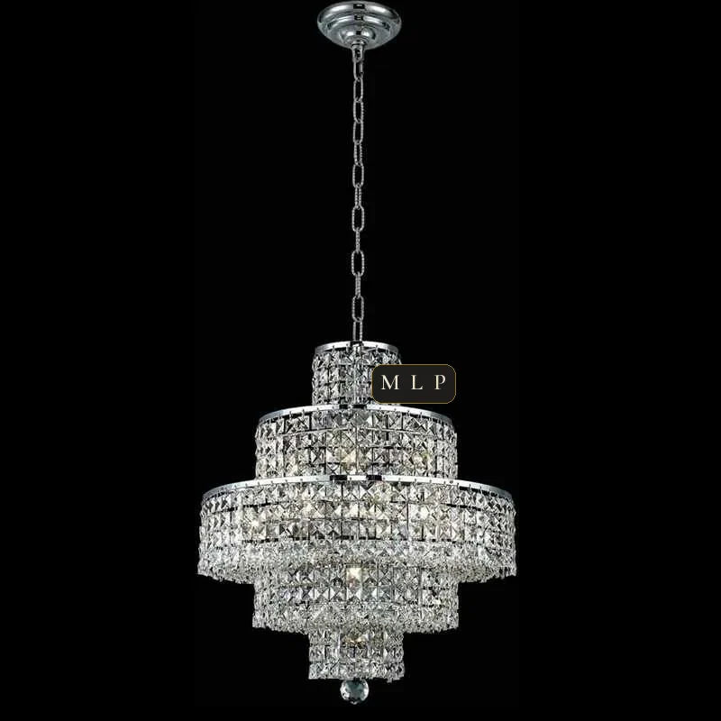 Château Empire Crystal 12-Light Chandelier, 20" × 21" H in gold
