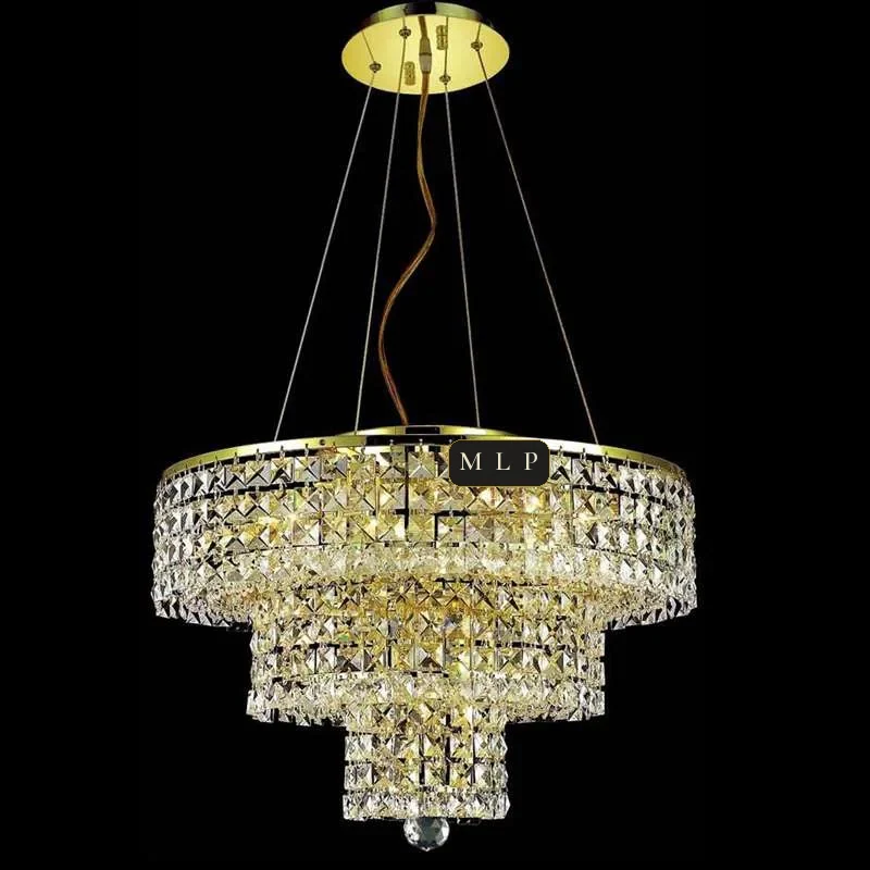 Château Empire Crystal 9-Light Chandelier, 20" × 16" H in Gold in gold