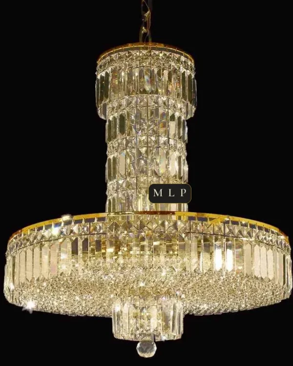 Château Empire Crystal 11-Light Chandelier, 24" in gold