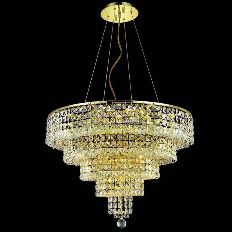 Château Empire Crystal 14-Light Chandelier II, 26" × 20" H in Gold in gold
