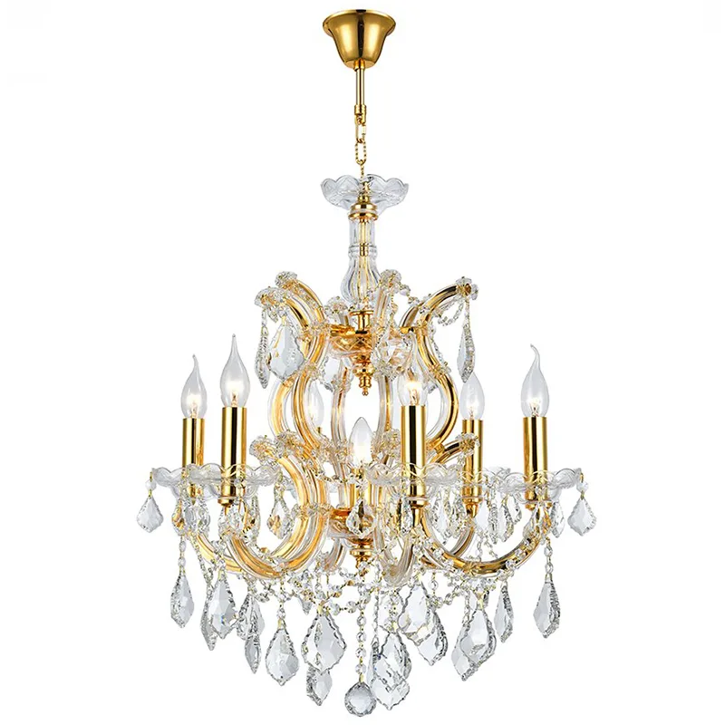 Belvedere Maria Theresa Chandelier, 22" in gold