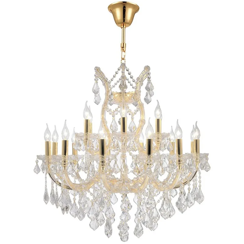 Belvedere Maria Theresa Chandelier, 33" in gold