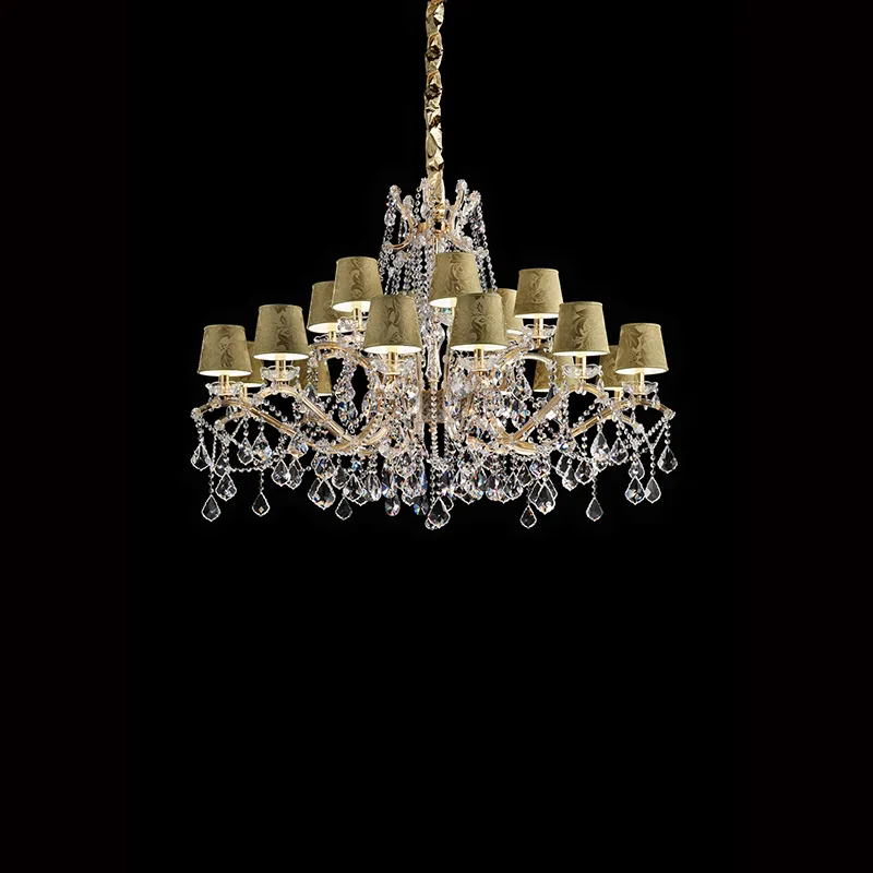 Belvedere Maria Theresa Chandelier, 35" in gold
