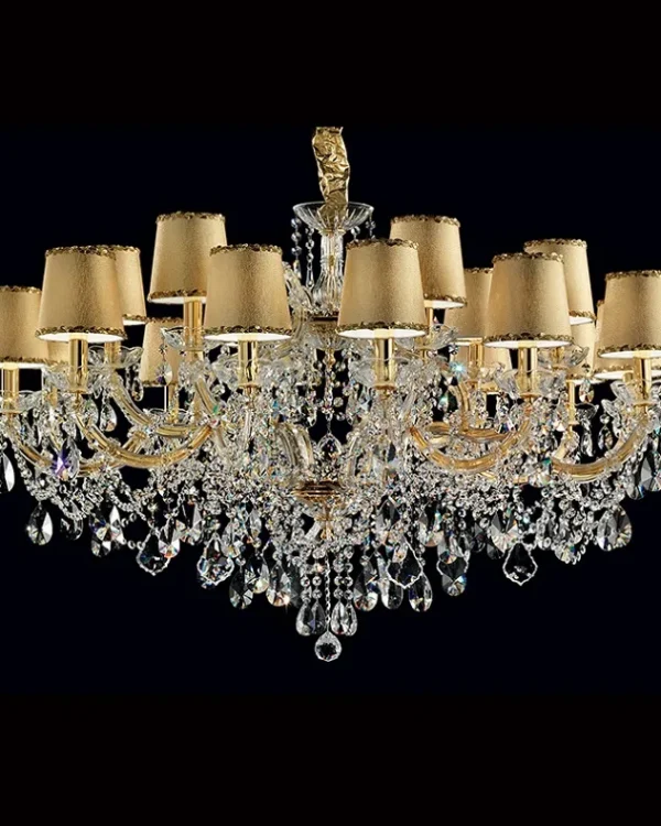 Belvedere Maria Theresa Chandelier, 41" in gold