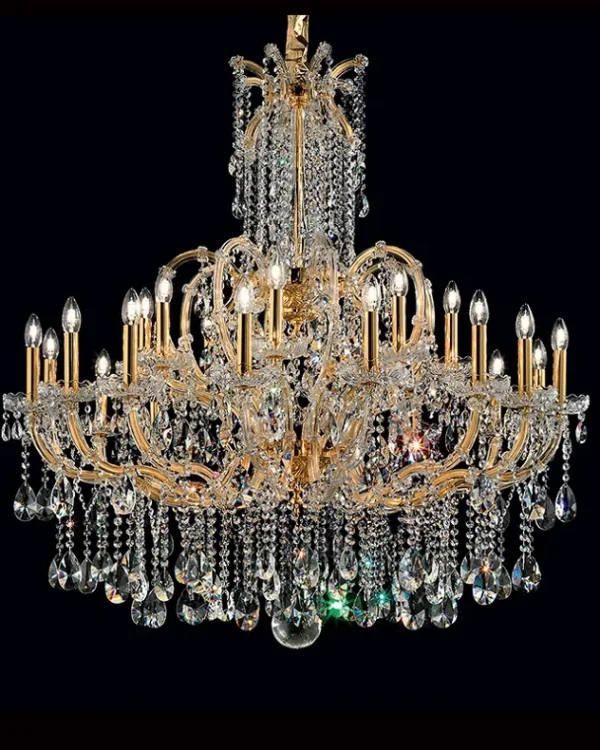 Belvedere Maria Theresa Chandelier, 47" in gold