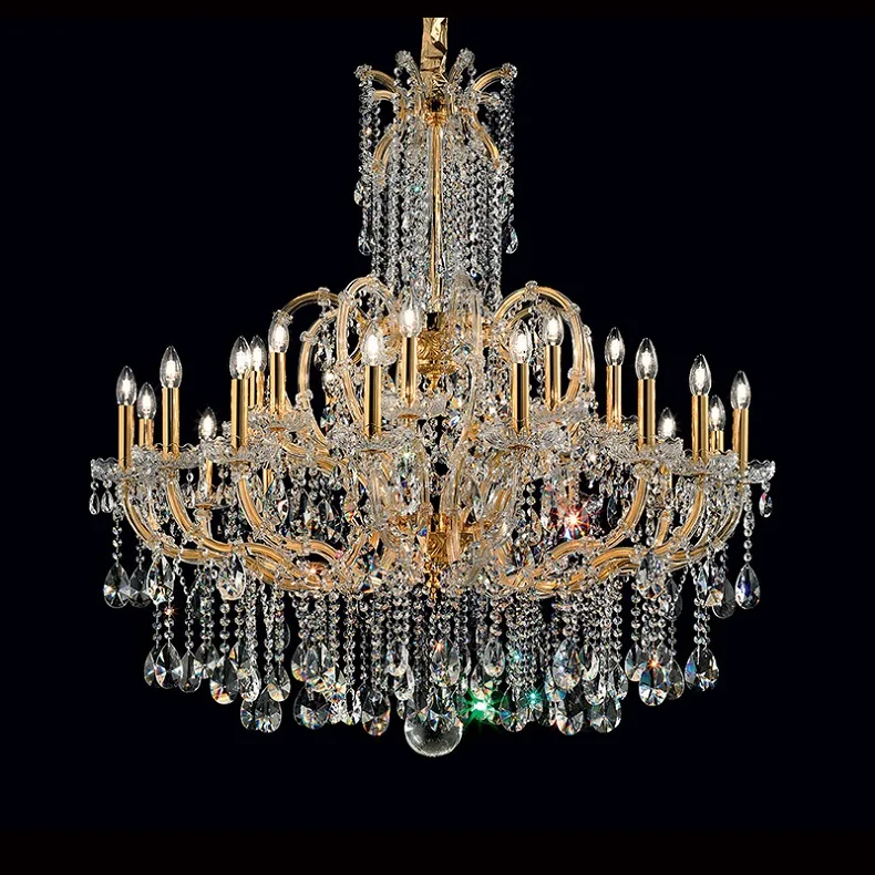 Belvedere Maria Theresa Chandelier, 47" in gold