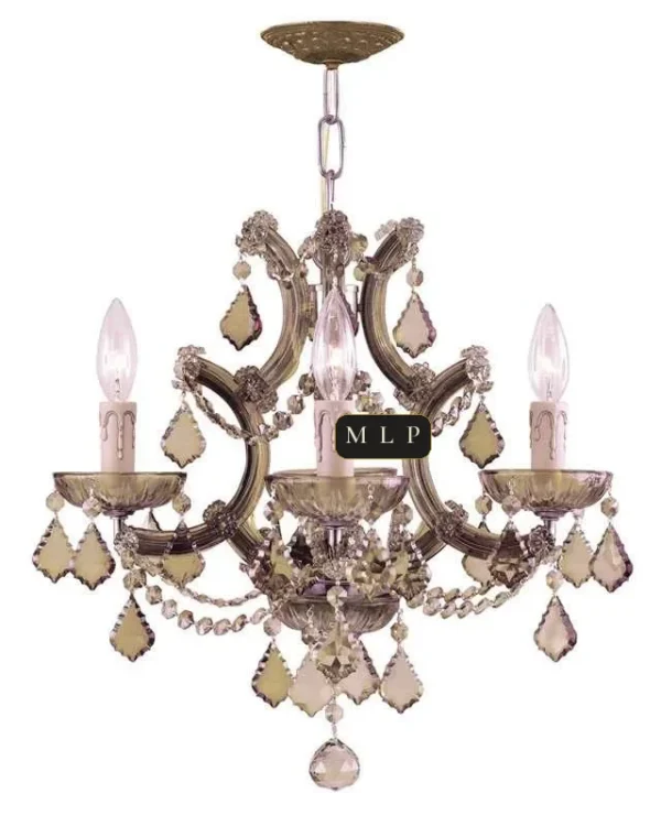 Hofburg Maria Theresa Chandelier, 17" in polished chrome