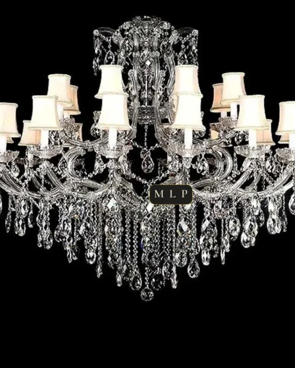 Hofburg Maria Theresa Chandelier, 53" in polished chrome