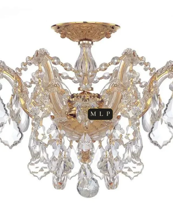 Ligne Maria Theresa Chandelier, 13" in polished chrome