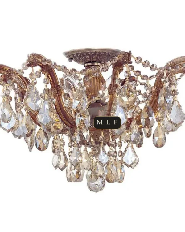 Ligne Maria Theresa Chandelier, 19" in polished chrome