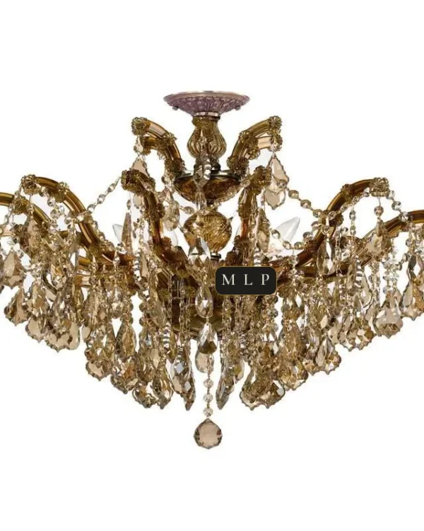 Ligne Maria Theresa Chandelier, 27" in gold