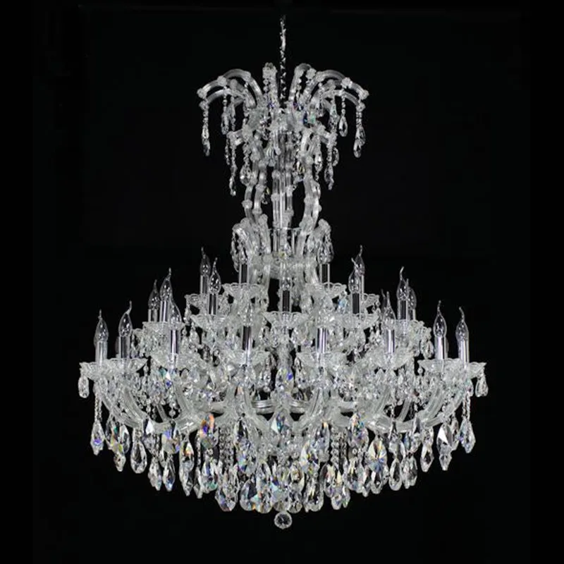 Majesté Maria Theresa Chandelier, 48" in polished chrome