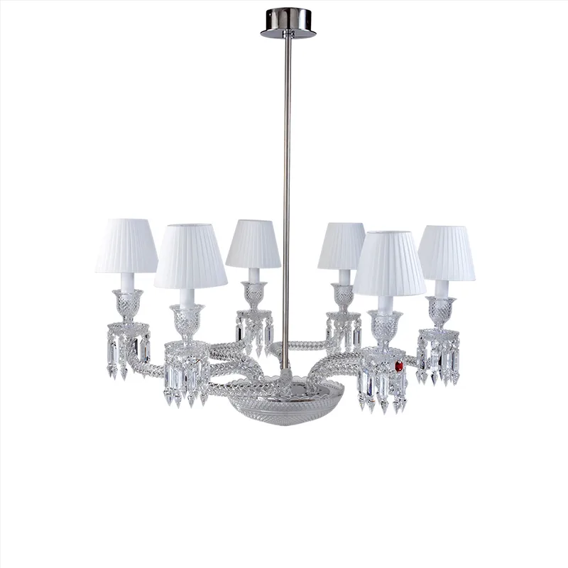 Cristal Crystal Chandelier, 28" in polished chrome