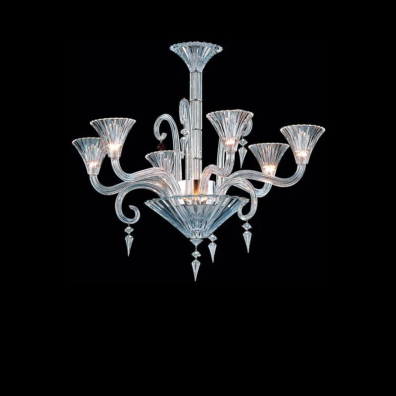 Cristal Crystal Chandelier, 33" in polished chrome