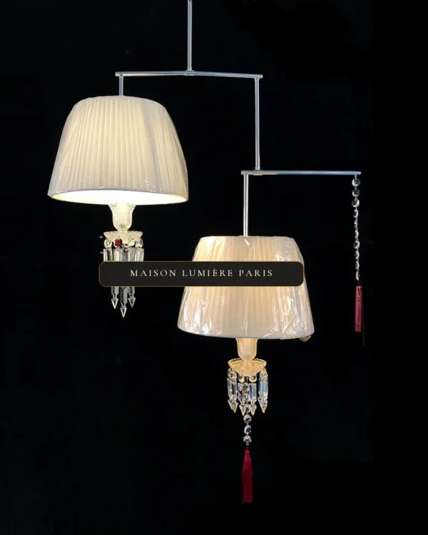 Diderot Crystal Chandelier, 33" in polished chrome