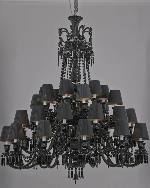Faubourg Crystal 36-Light Chandelier, 51" in black