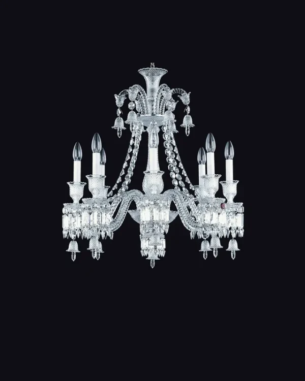 Galerie Crystal Chandelier, 26" in polished chrome