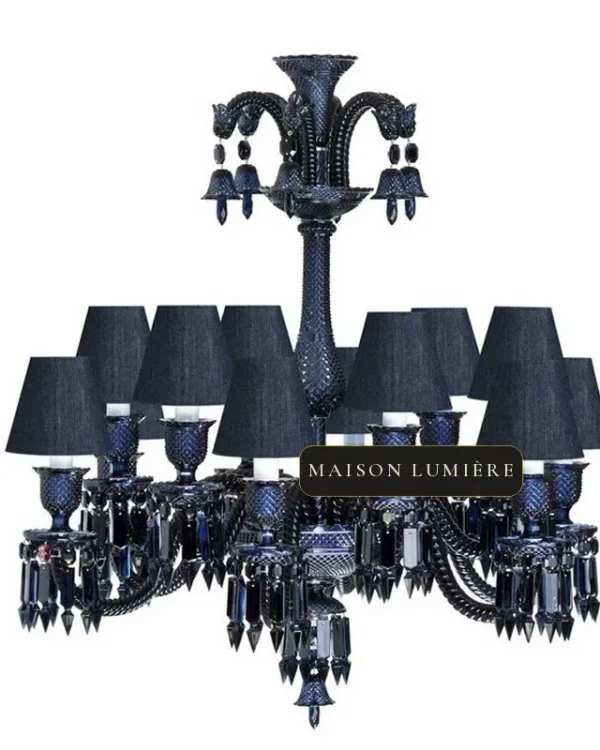 Galerie Crystal Chandelier, 31" in black