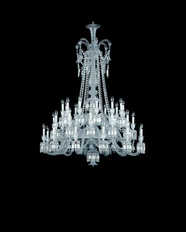 Galerie Crystal Chandelier, 51" in polished chrome