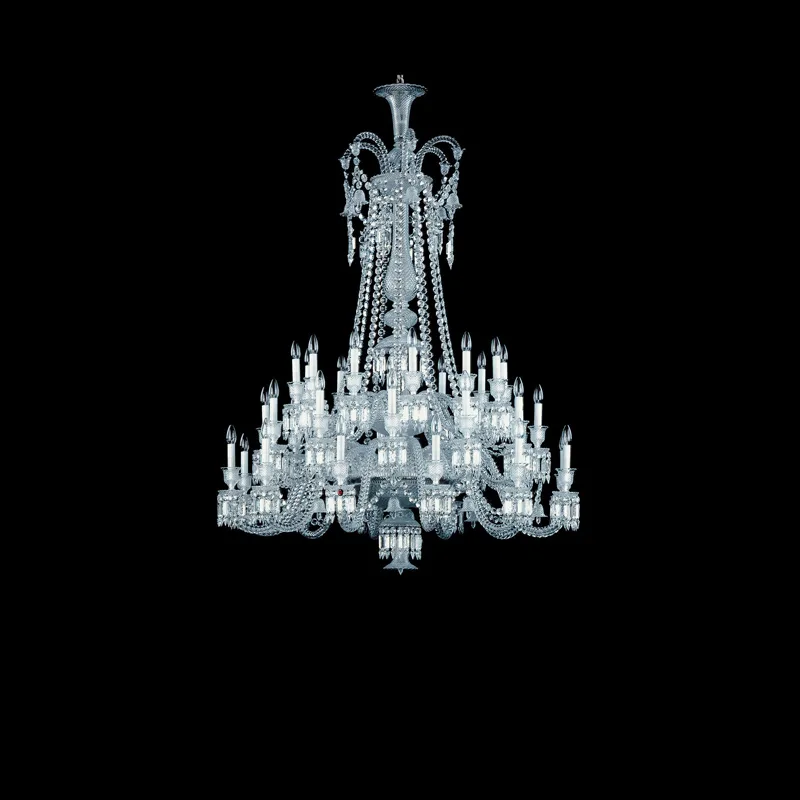 Galerie Crystal Chandelier, 51" in polished chrome