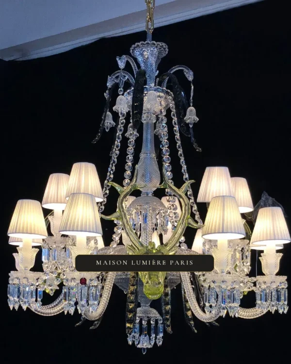 Marais Crystal Chandelier, 43" in polished chrome