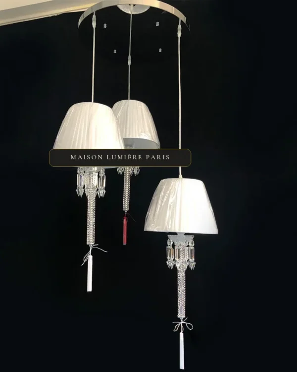 Montaigne Crystal Chandelier, 14" in polished chrome