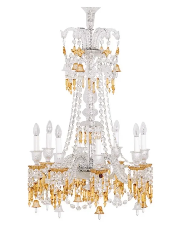 Montaigne Linear Crystal Chandelier, 26" in polished chrome