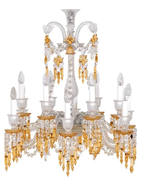 Montaigne Crystal Chandelier, 32" in polished chrome