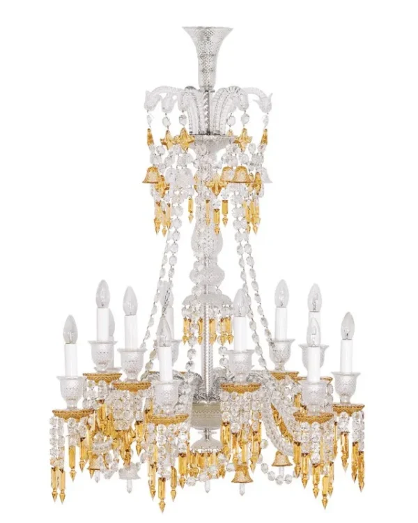 Montaigne Linear Crystal Chandelier, 32" in polished chrome