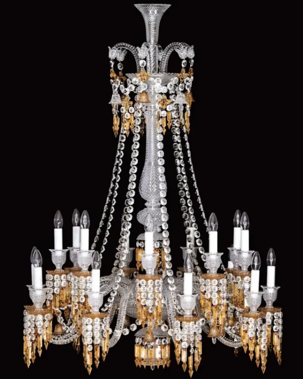 Montaigne Linear Crystal Chandelier, 40" in polished chrome
