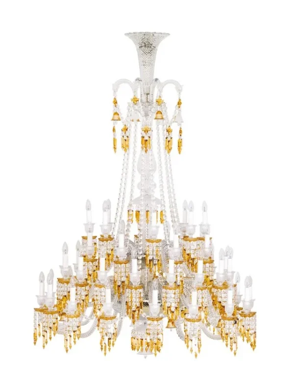 Montaigne Crystal Chandelier, 55" in polished chrome