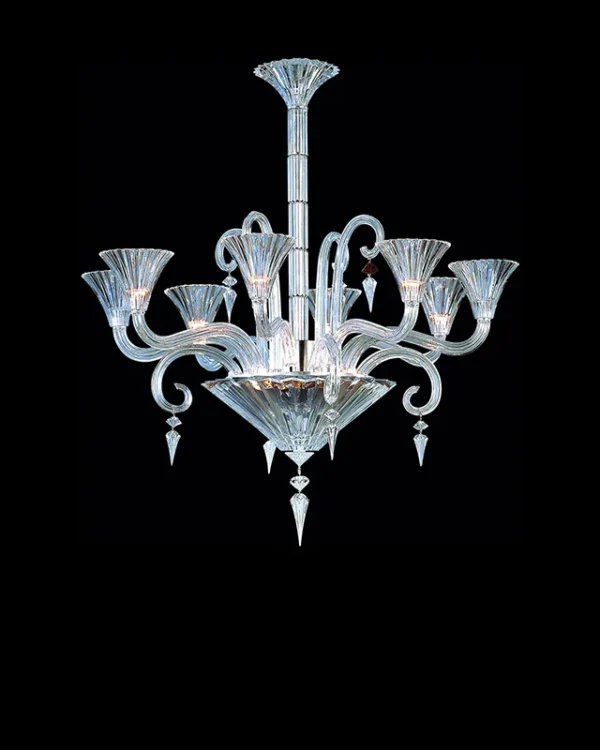 Opéra Crystal Chandelier, 35" in polished chrome