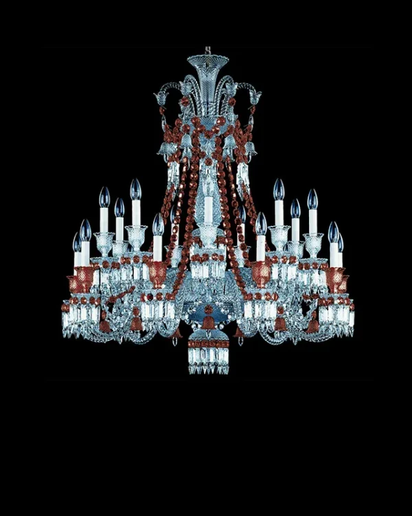Opéra Crystal Chandelier, 40" in polished chrome