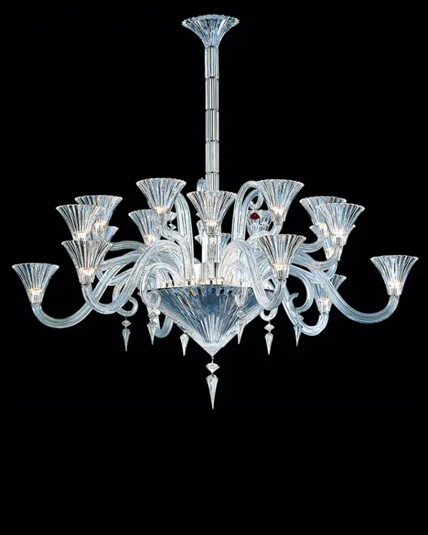 Opéra Crystal Chandelier, 50" in polished chrome