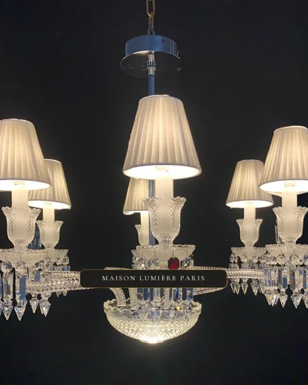 Orsay Crystal Chandelier, 28" in polished chrome