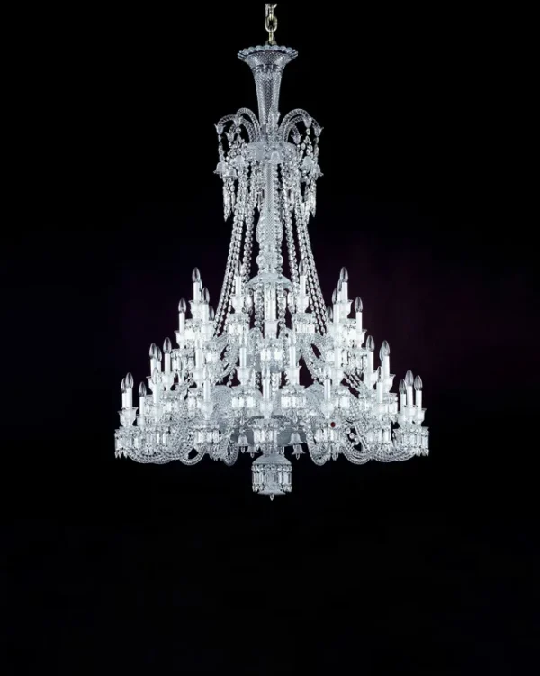 Orsay Crystal Chandelier, 55" in polished chrome