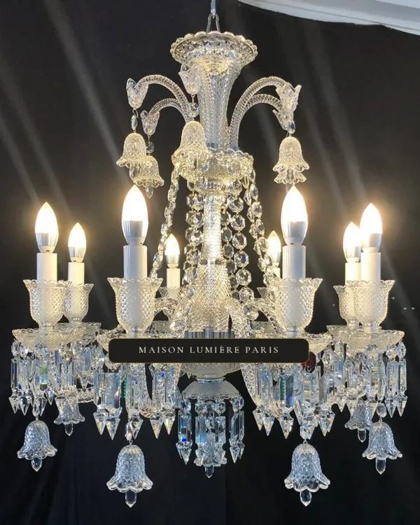 Royal Crystal Chandelier, 26" in polished chrome