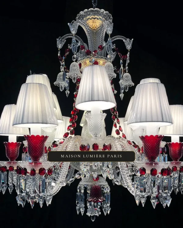 Senlis Crystal Chandelier, 32" in gold