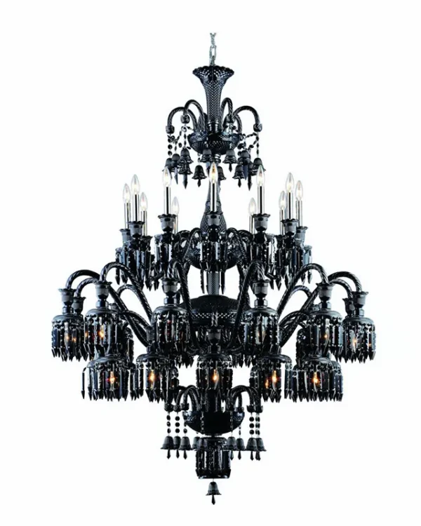 Étincelle Crystal Chandelier, 48" in polished chrome