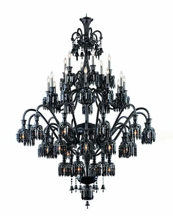 Étincelle Crystal Chandelier, 60" in polished chrome