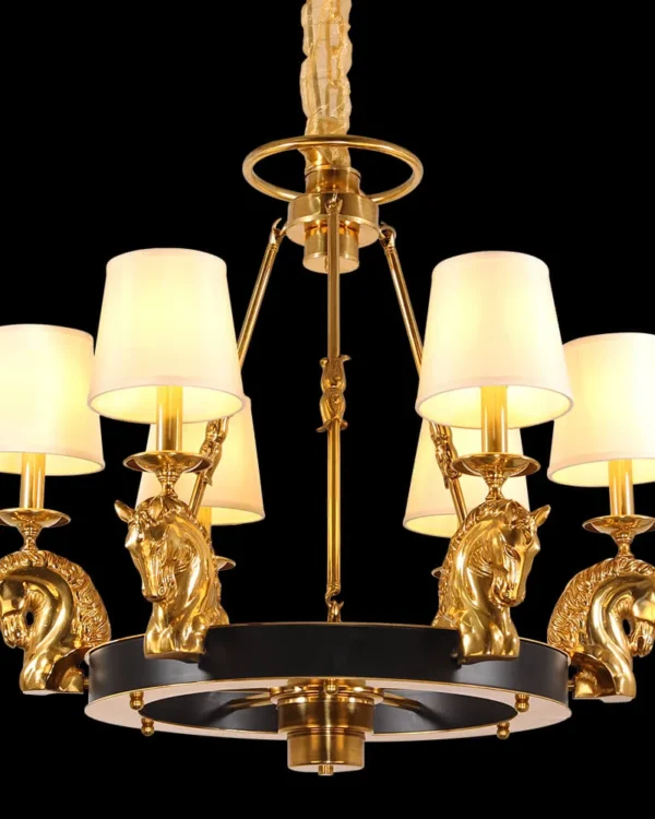 Belleville Brass Chandelier, 30" in antique brass