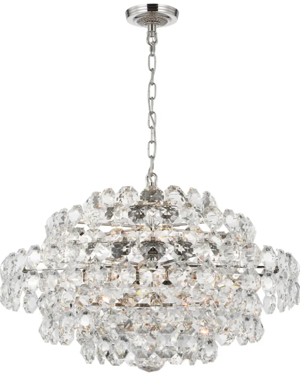 Doré Alabaster Chandelier, 10" in antique brass