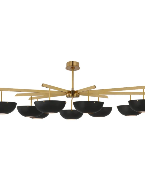 Doré Chandelier, 58" in antique brass