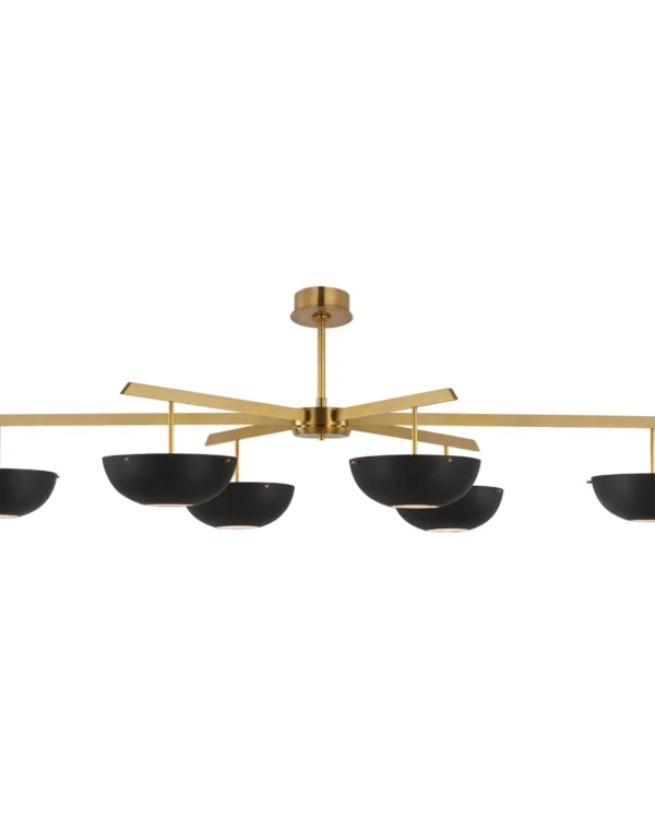 Doré Chandelier, 66" in antique brass