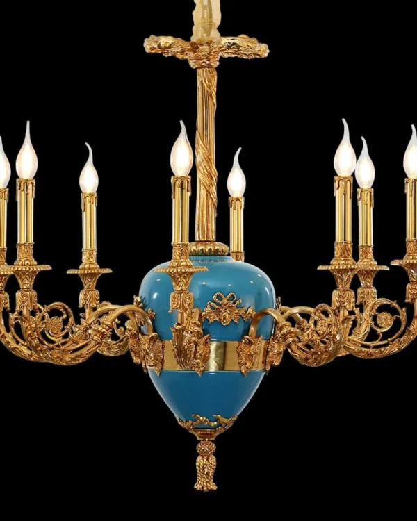 Varenne Brass Chandelier, 31" in antique brass