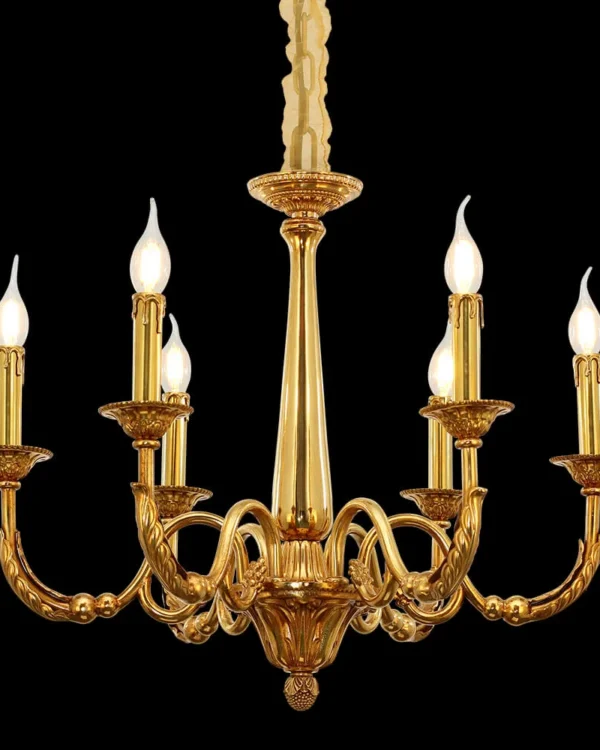 Vaugirard Brass Chandelier, 26" in antique brass